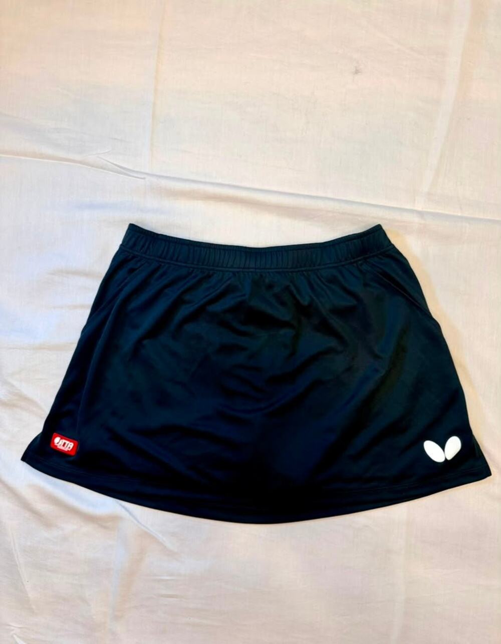 NWT Butterfly Rinoa Table Tennis Skirt Black JTTA Certified US Med/Large